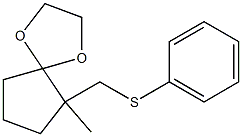 6-(Phenylthiomethyl)-6-methyl-1,4-dioxaspiro[4.4]nonane Structure