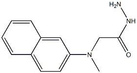 [Methyl(2-naphtyl)amino]acetic acid hydrazide Structure