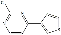 2-Chloro-4-(3-thienyl)pyrimidine Structure