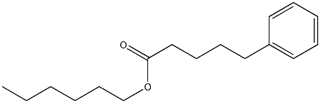 5-フェニルペンタン酸ヘキシル 化学構造式