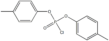 Chlorophosphonic acid=bis(p-tolyl) ester Struktur