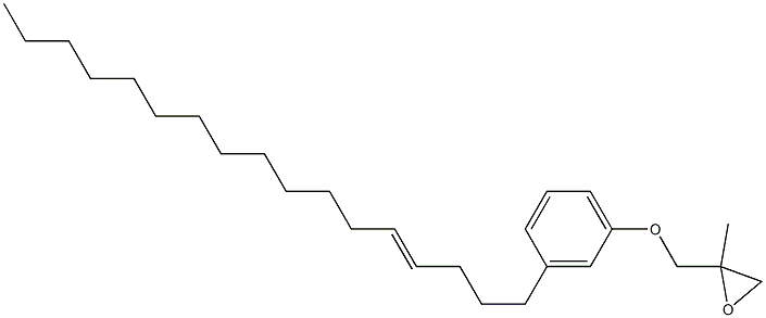 3-(4-Heptadecenyl)phenyl 2-methylglycidyl ether 结构式