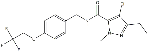 4-Chloro-5-ethyl-2-methyl-N-[4-(2,2,2-trifluoroethoxy)benzyl]-2H-pyrazole-3-carboxamide