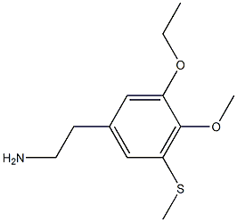 3-Ethoxy-4-methoxy-5-methylthiophenethylamine 结构式