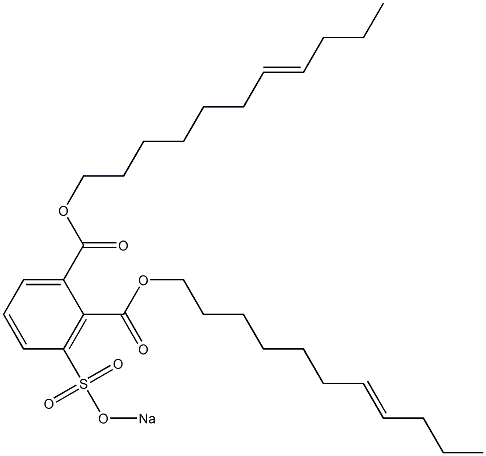 3-(Sodiosulfo)phthalic acid di(7-undecenyl) ester Structure
