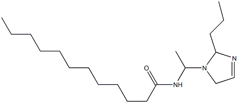 1-(1-Lauroylaminoethyl)-2-propyl-3-imidazoline Struktur