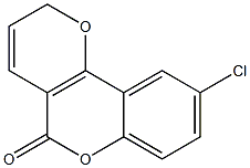 9-Chloro-2H,5H-pyrano[3,2-c][1]benzopyran-5-one Structure