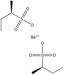 Bis[[R,(+)]-2-butanesulfonic acid] barium salt,,结构式
