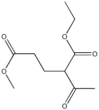 2-Acetylpentanedioic acid 1-ethyl 5-methyl ester,,结构式
