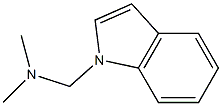1-ジメチルアミノメチル-1H-インドール 化学構造式