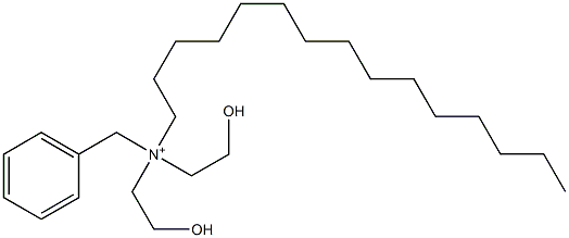 N,N-Bis(2-hydroxyethyl)-N-pentadecylbenzenemethanaminium Struktur