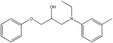N-Ethyl-N-(2-hydroxy-3-phenoxypropyl)-m-toluidine Struktur