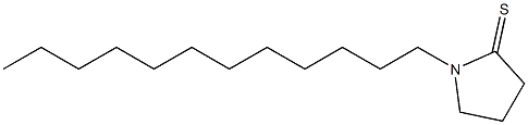 1-ドデシルピロリジン-2-チオン 化学構造式