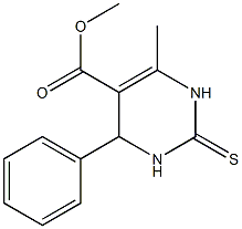 2(1H)-Thioxo-3,4-dihydro-4-phenyl-6-methylpyrimidine-5-carboxylic acid methyl ester Struktur