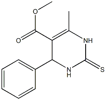 2(1H)-Thioxo-3,4-dihydro-4-phenyl-6-methylpyrimidine-5-carboxylic acid methyl ester Structure