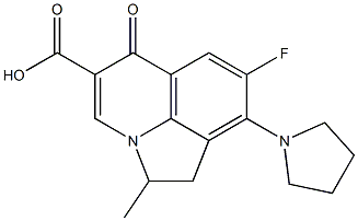 2-Methyl-7-fluoro-8-(pyrrolidin-1-yl)-1,2-dihydro-5-oxo-5H-2a-azaacenaphthylene-4-carboxylic acid