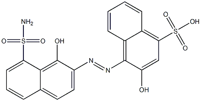 4-[[8-(Aminosulfonyl)-1-hydroxy-2-naphthalenyl]azo]-3-hydroxy-1-naphthalenesulfonic acid