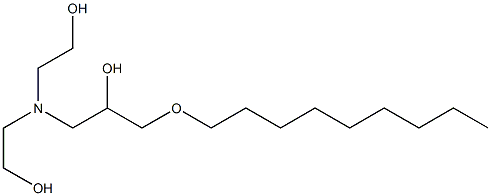 1-[Bis(2-hydroxyethyl)amino]-3-nonyloxy-2-propanol Struktur