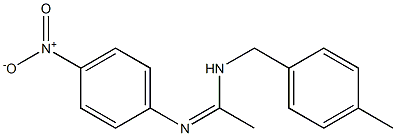 N1-(4-Methylbenzyl)-N2-(4-nitrophenyl)acetamidine Struktur