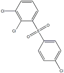 2,3-Dichlorophenyl 4-chlorophenyl sulfone 结构式