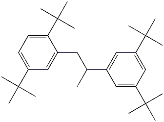 1-(2,5-Di-tert-butylphenyl)-2-(3,5-di-tert-butylphenyl)propane Structure