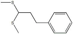 3-Phenyl-1,1-bis(methylthio)propane Structure