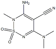 3-Amino-4-cyano-2-methyl-5-(dimethylamino)-2H-1,2,6-thiadiazine 1,1-dioxide