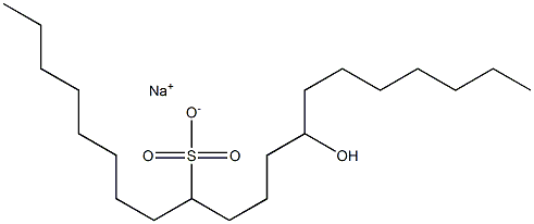 13-Hydroxyicosane-9-sulfonic acid sodium salt|