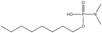 N,N-ジメチルアミドりん酸水素オクチル 化学構造式