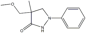 4-Methoxymethyl-4-methyl-1-phenylpyrazolidin-3-one Structure