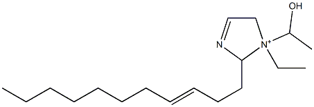 1-エチル-1-(1-ヒドロキシエチル)-2-(3-ウンデセニル)-3-イミダゾリン-1-イウム 化学構造式