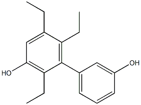 2,5,6-Triethyl-1,1'-biphenyl-3,3'-diol Struktur