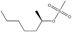 (-)-Methanesulfonic acid (R)-1-methylhexyl ester Struktur