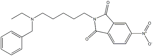 N-[5-(Ethylbenzylamino)pentyl]-4-nitrophthalimide Structure