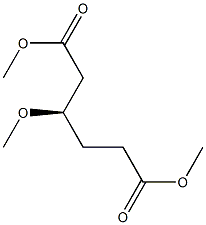 [R,(+)]-3-Methoxyhexanedioic acid dimethyl ester Structure