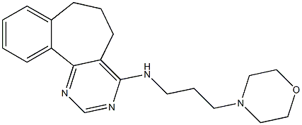 4-[(3-Morpholinopropyl)amino]-6,7-dihydro-5H-benzo[6,7]cyclohepta[1,2-d]pyrimidine,,结构式