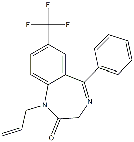 7-Trifluoromethyl-1-(2-propenyl)-5-(phenyl)-1H-1,4-benzodiazepin-2(3H)-one|
