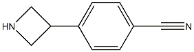 p-(3-Azetidinyl)benzonitrile Structure