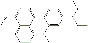 o-[4-(Diethylamino)-2-methoxybenzoyl]benzoic acid methyl ester 结构式