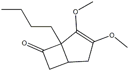 2,3-Dimethoxy-1-butylbicyclo[3.2.0]hept-2-en-7-one,,结构式