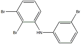 2,3-ジブロモフェニル3-ブロモフェニルアミン 化学構造式