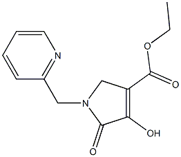 1-[(2-Pyridinyl)methyl]-2,5-dihydro-4-hydroxy-5-oxo-1H-pyrrole-3-carboxylic acid ethyl ester Structure