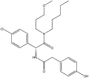 N-[(R)-1-(4-Chlorophenyl)-2-[(3-methoxypropyl)pentylamino]-2-oxoethyl]-4-hydroxybenzeneacetamide|