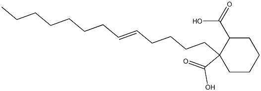 Cyclohexane-1,2-dicarboxylic acid hydrogen 1-(5-tridecenyl) ester,,结构式