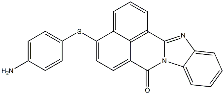 4-(p-Aminophenylthio)-7H-benzimidazo[2,1-a]benz[de]isoquinolin-7-one,,结构式