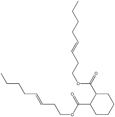 1,2-Cyclohexanedicarboxylic acid bis(3-octenyl) ester,,结构式