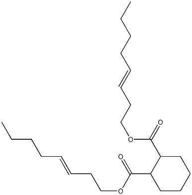 1,2-Cyclohexanedicarboxylic acid bis(3-octenyl) ester Struktur