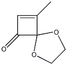 8-Methyl-1,4-dioxaspiro[4.3]oct-7-en-6-one 结构式