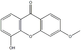 3-Methoxy-5-hydroxyxanthone Structure
