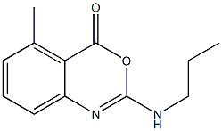 2-Propylamino-5-methyl-4H-3,1-benzoxazin-4-one Structure